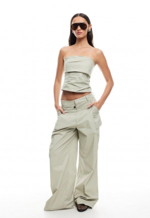 Light Green Lioness Smokeshow Strapless Top | Ireland-OUIVX6235