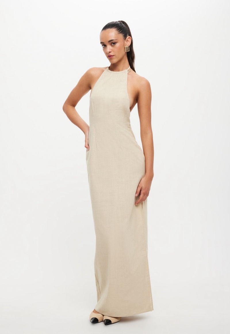 Beige Lioness Idyllic Maxi Dress | Ireland-XZVSR9816