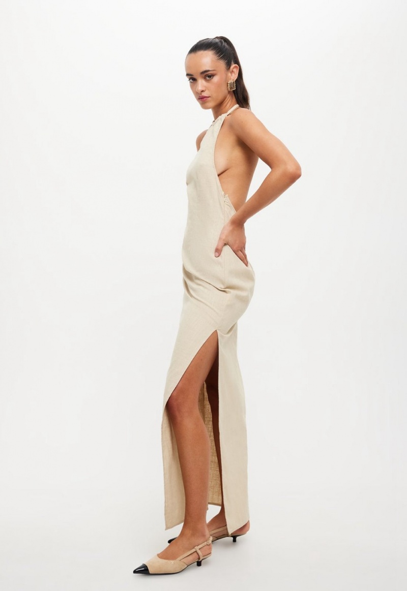 Beige Lioness Idyllic Maxi Dress | Ireland-XZVSR9816