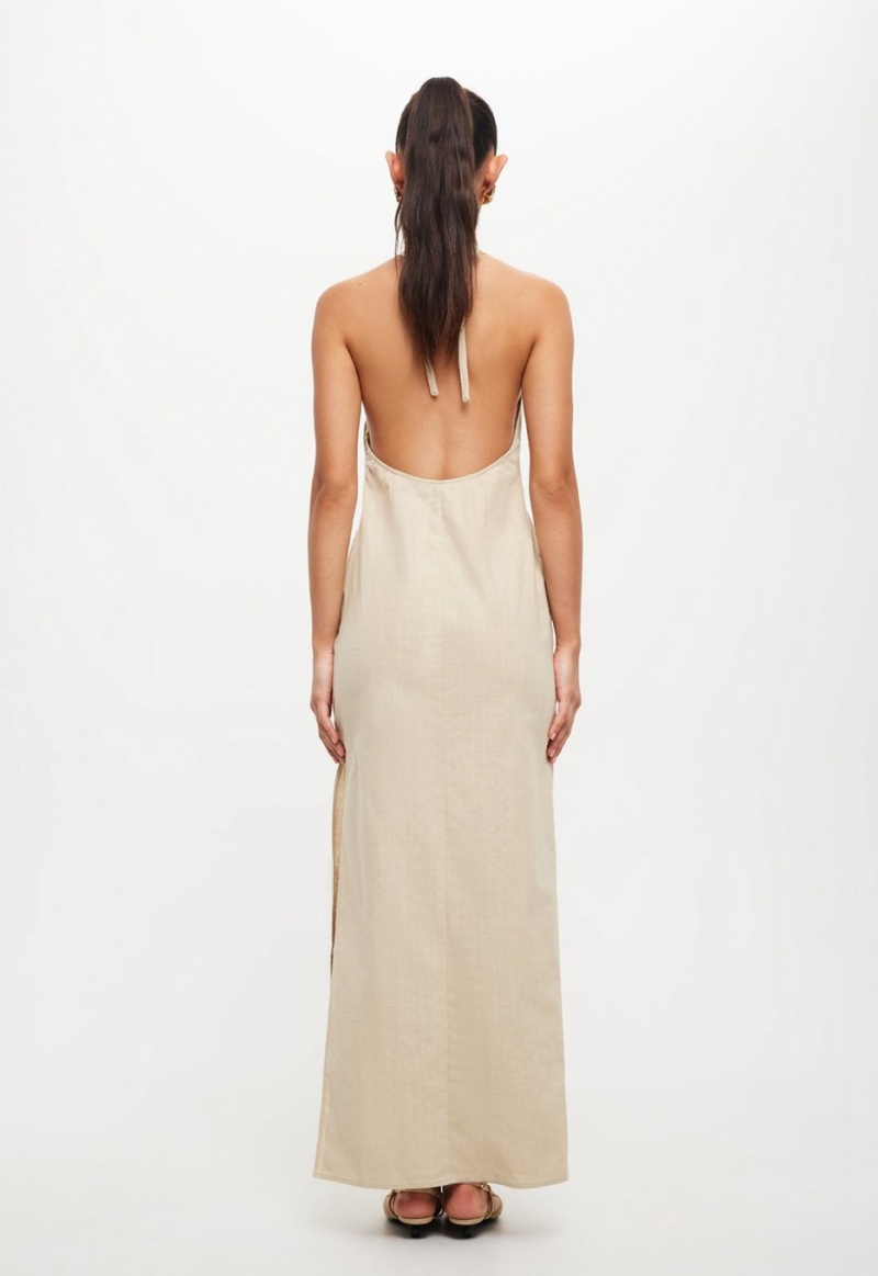 Beige Lioness Idyllic Maxi Dress | Ireland-XZVSR9816