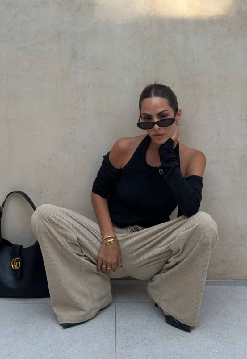 Beige Lioness Slouched Tie Up Pants | Ireland-MJDRQ2495