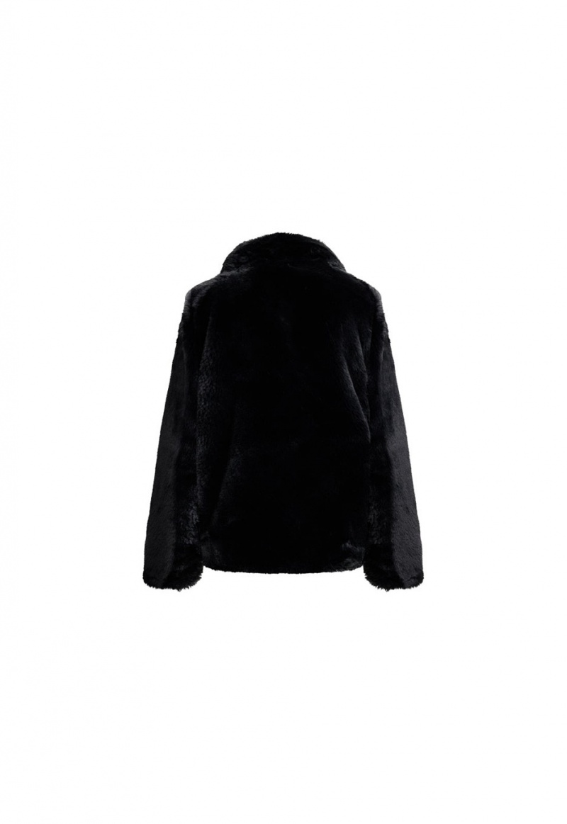 Black Lioness Bada Bing Faux Fur Coat | Ireland-EGFVP5248