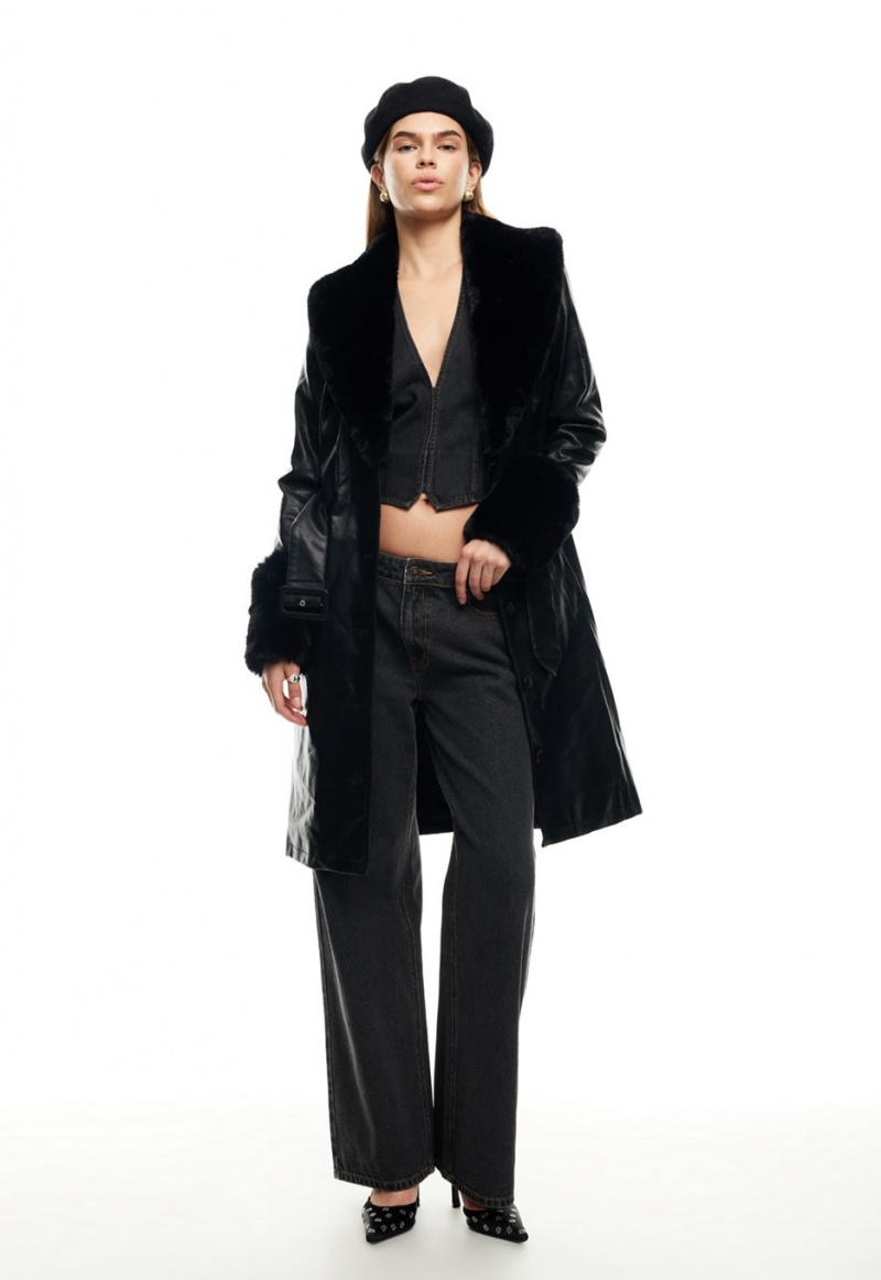 Black Lioness Brooklyn Long Coat | Ireland-SCQEY7251