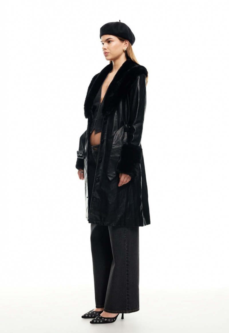 Black Lioness Brooklyn Long Coat | Ireland-SCQEY7251