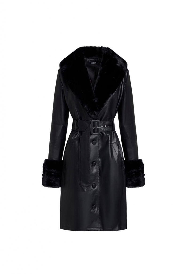 Black Lioness Brooklyn Long Coat | Ireland-SCQEY7251