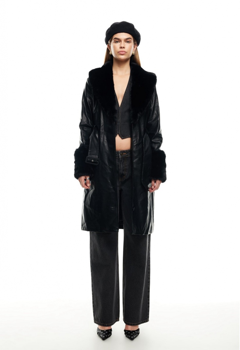 Black Lioness Brooklyn Long Coat | Ireland-SCQEY7251