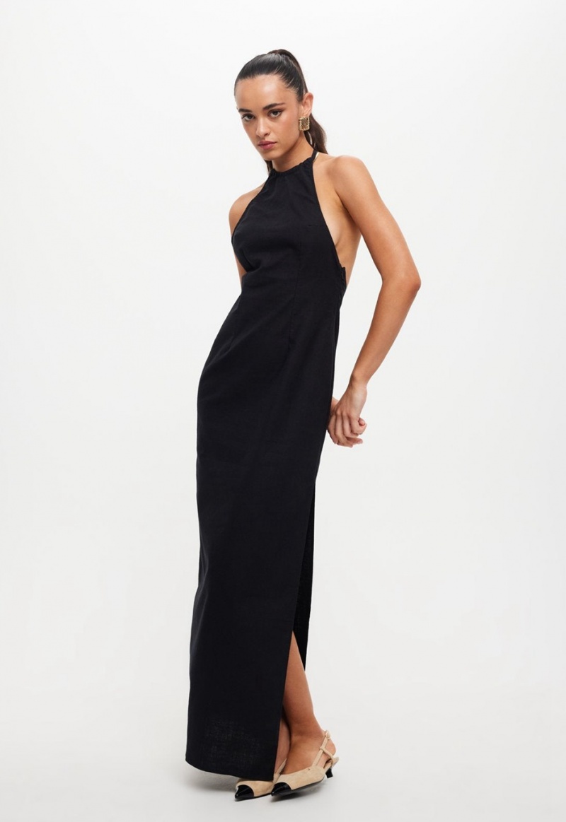 Black Lioness Idyllic Maxi Dress | Ireland-HLZDJ4618