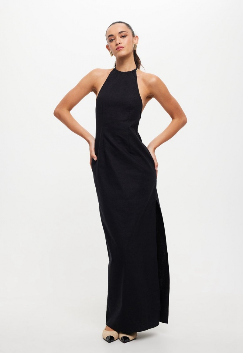 Black Lioness Idyllic Maxi Dress | Ireland-HLZDJ4618