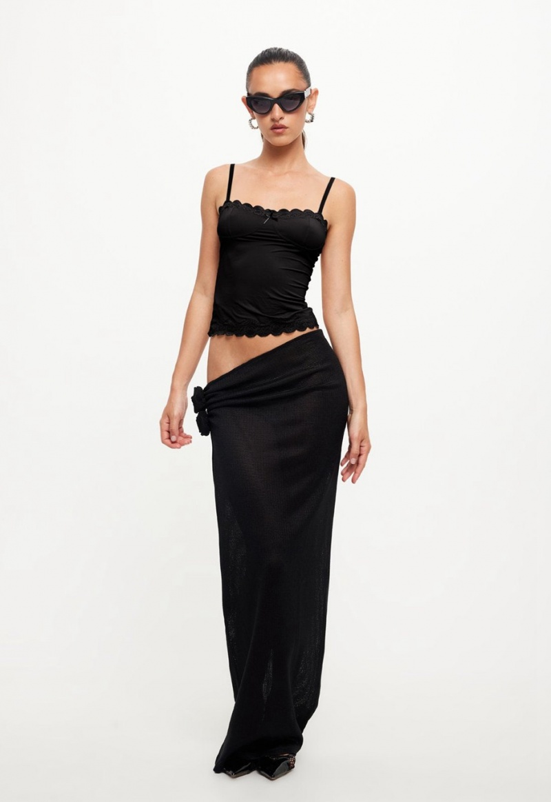 Black Lioness Soul Mate Maxi Skirt | Ireland-VAUDH1305