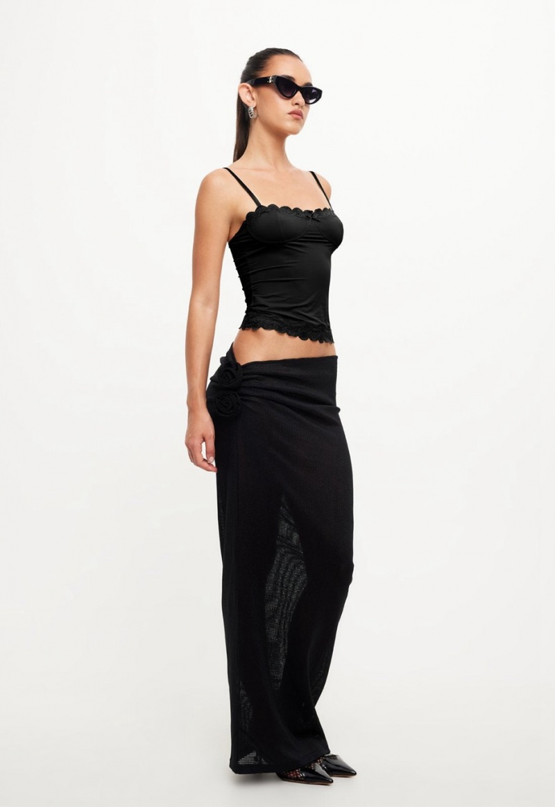 Black Lioness Soul Mate Maxi Skirt | Ireland-VAUDH1305