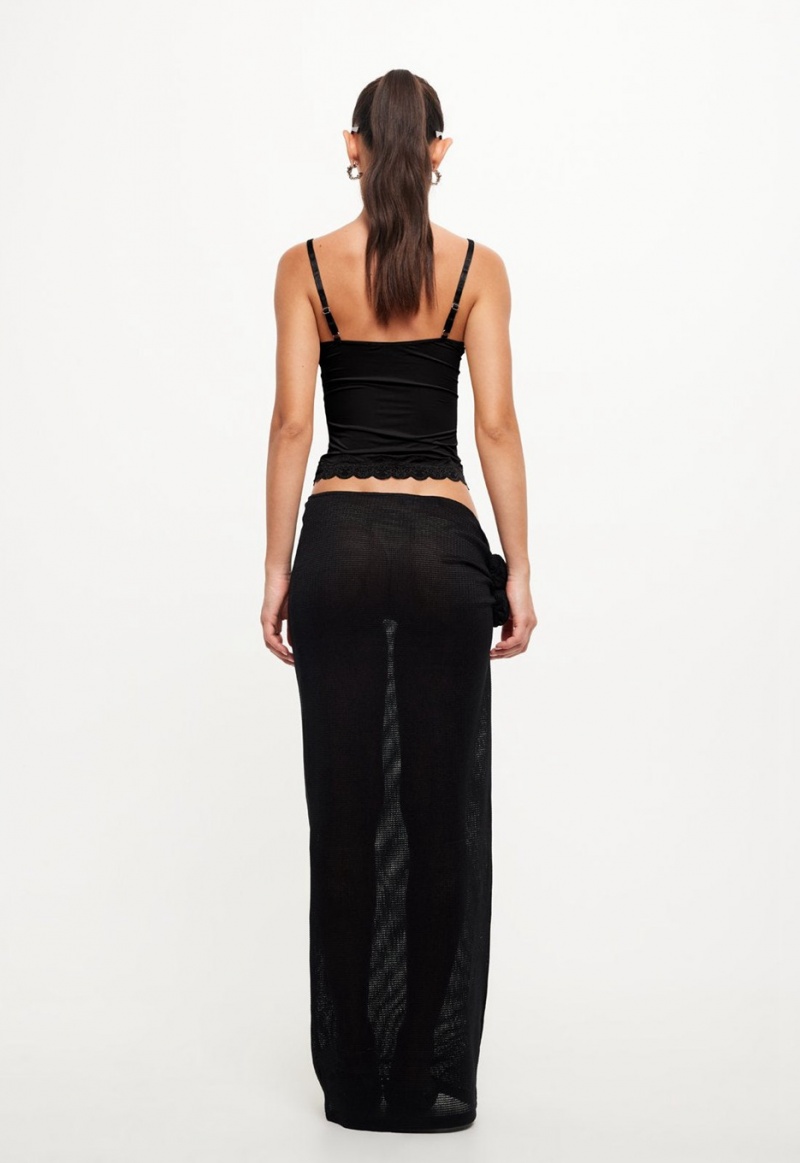 Black Lioness Soul Mate Maxi Skirt | Ireland-VAUDH1305