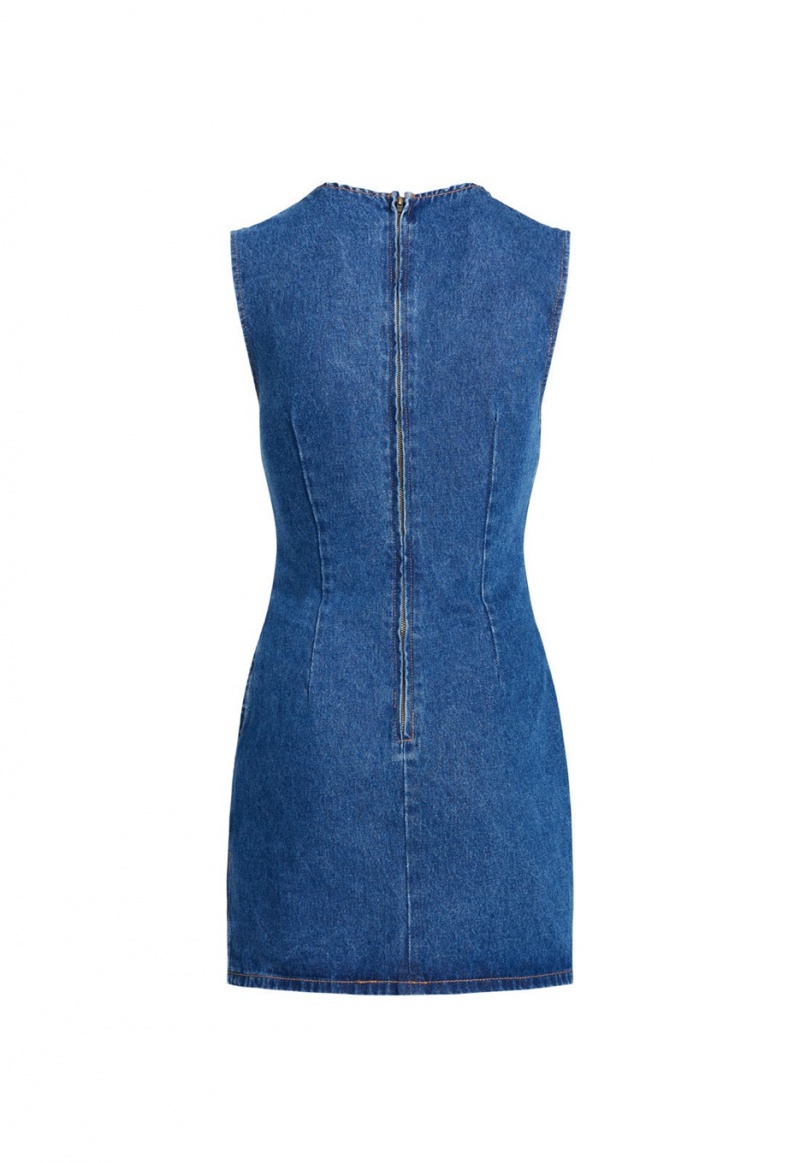 Blue Lioness Sculpted Denim Mini Dress | Ireland-FUAVN2984