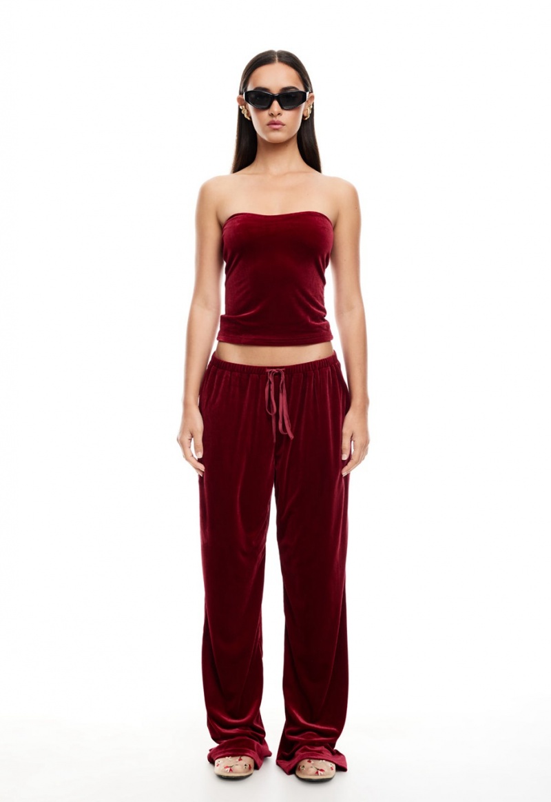 Burgundy Lioness Ride With Me Pants | Ireland-HOGFI2856