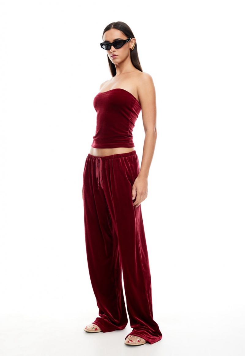 Burgundy Lioness Ride With Me Pants | Ireland-HOGFI2856