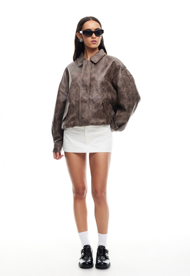 Chocolate Lioness Kenny Bomber Jacket | Ireland-UTWZE7841