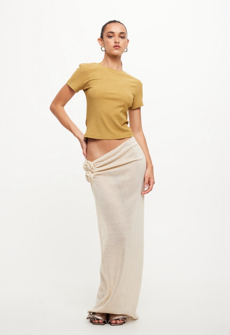 Cream Lioness Soul Mate Maxi Skirt | Ireland-OSENI5362