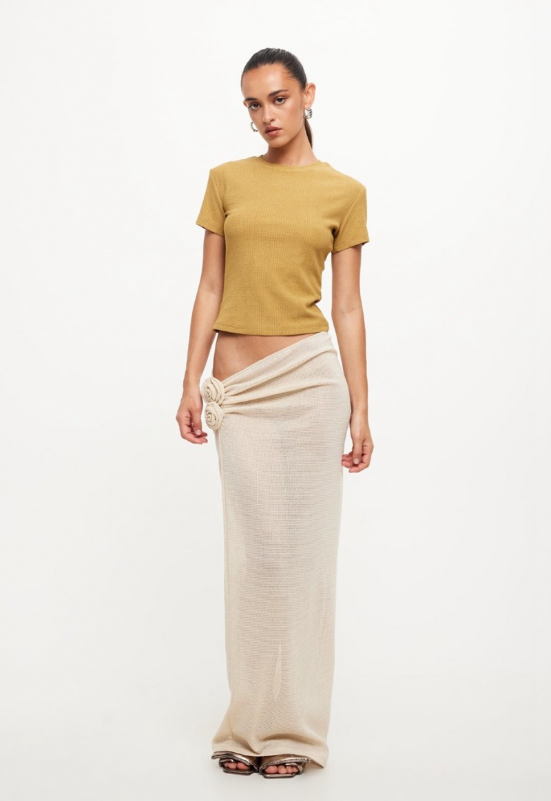 Cream Lioness Soul Mate Maxi Skirt | Ireland-OSENI5362