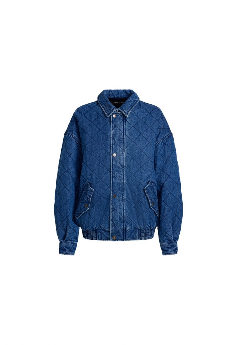 Dark Blue Lioness Kenny Bomber Jacket | Ireland-XYRBN4719