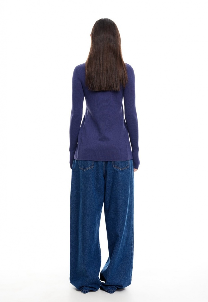 Dark Blue Lioness Slouched Tie Up Jeans | Ireland-KBDXY4520