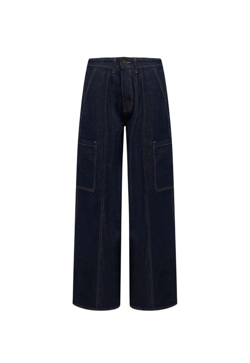 Dark Blue Lioness Veneda Baggy Jeans | Ireland-CYEOD6317