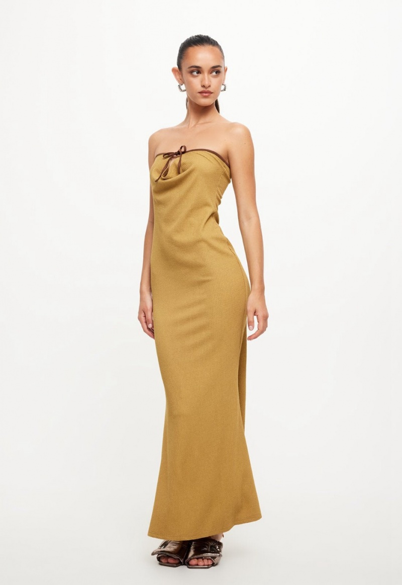 Gold Lioness Illuminating Maxi Dress | Ireland-VPRBZ2867