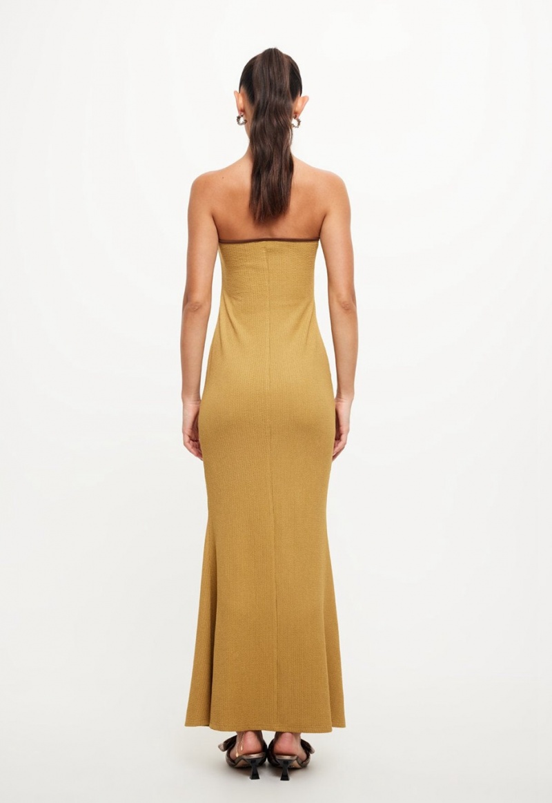 Gold Lioness Illuminating Maxi Dress | Ireland-VPRBZ2867