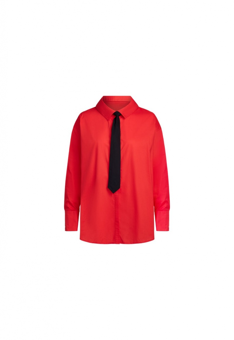 Red Lioness Valentino Tie Shirt | Ireland-GLXVB8513