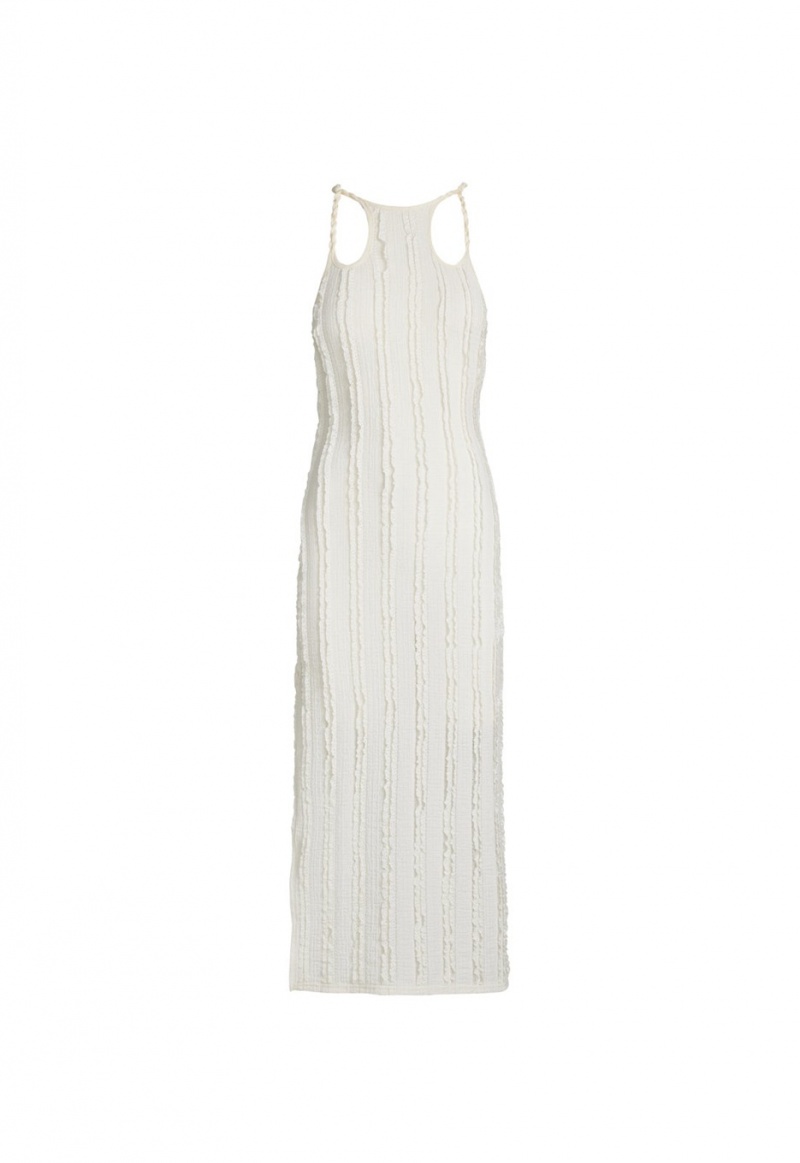 White Lioness Double Strap Midi Dress | Ireland-TQACJ4582